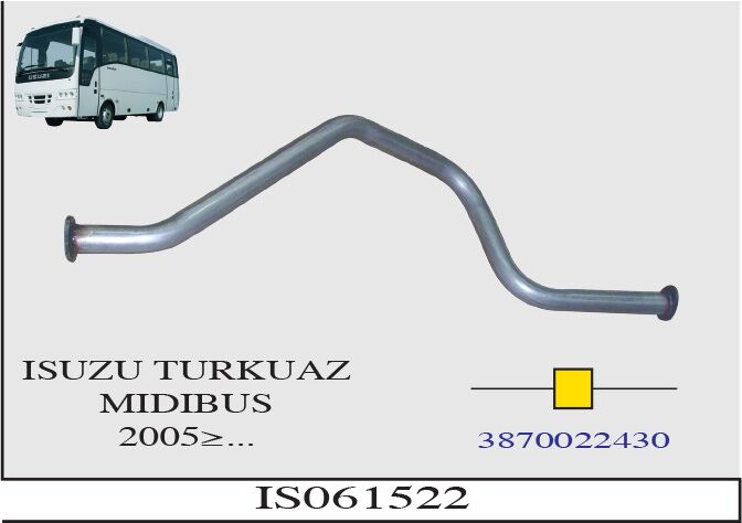 Isuzu Turkuaz Ara Boru Çıkış Yeni Model 2005 > ...