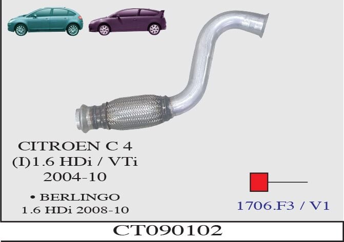 Citroen C 4 (I) 1.6 Hdi / Vti Ön Ara Boru Spiralli 2004 > 2010