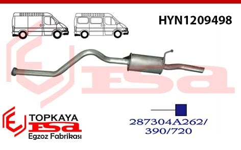 Hyundai Starex Minibüs Arka Susturucu Borulu 2001 >..