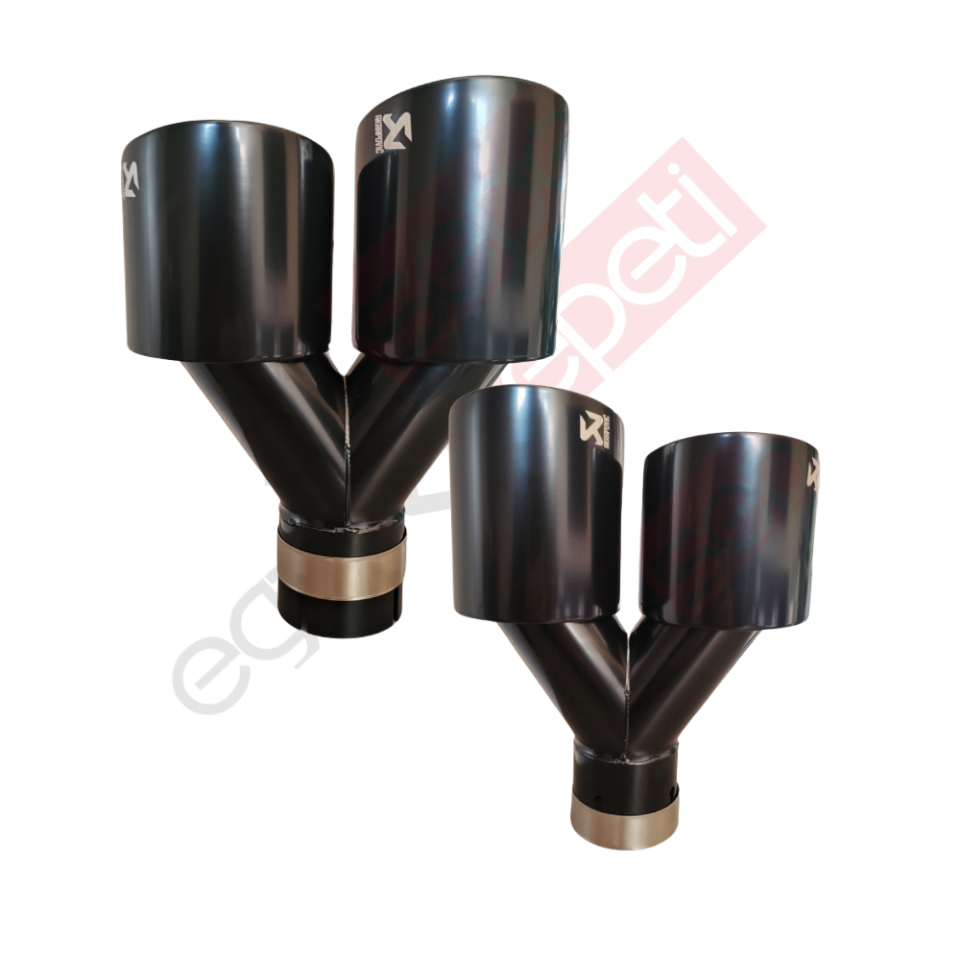 Akrapoviç Karbon Siyah Egzoz Ucu 100 MM Takım Sag Ve Sol Gerçek Karbon Malzeme İthal Ürün