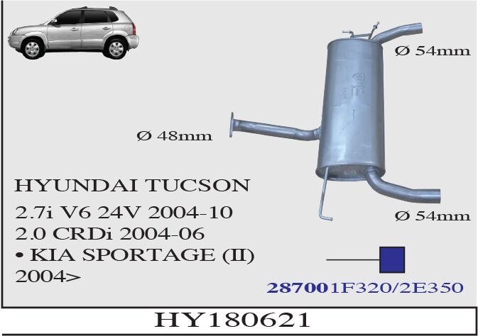 Hyundai Tucson 2.7İ V6 24V 2004 > 2010 2.0 Crdi 2004 > 2006