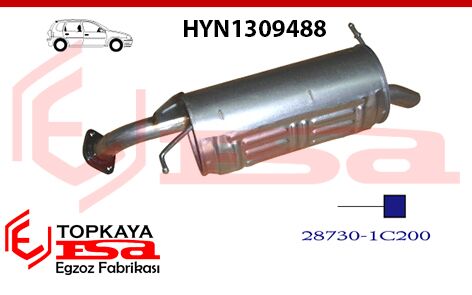 Hyundai Getz 1.5 Crdi Arka Susturucu Borulu 2003 > 2005