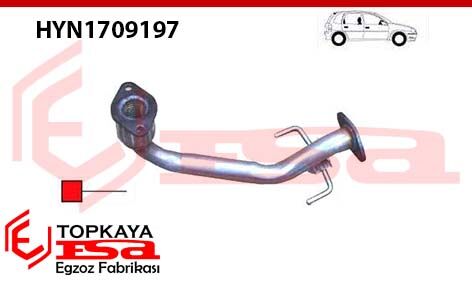 Hyundai İ20 Sprıalli Ara Boru 2009 > 2014