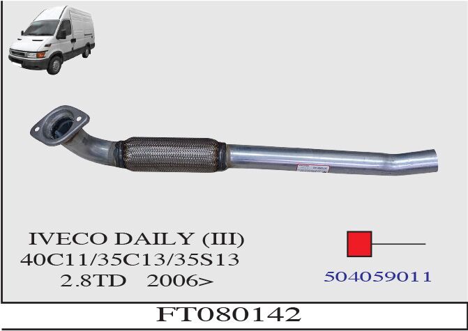 Iveco Daily 3 40C11/35C13/35S13 2.8 Td Spiralli Ön Boru 2006 > ..