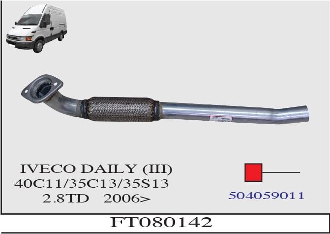 Iveco Daily 3 40C11/35C13/35S13 2.8 Td Spiralli Ön Boru 2006 > ..