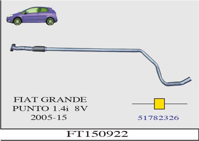 Fiat Grande Punto 1.4İ Ara Boru Spiralli 2005 > 2015