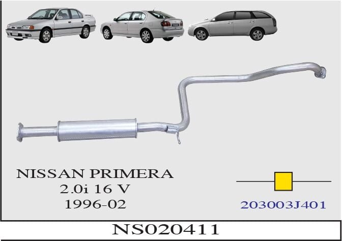 Nissan Primera 2.0 İ 16 V Orta Susturucu Borulu 1996 > 2002