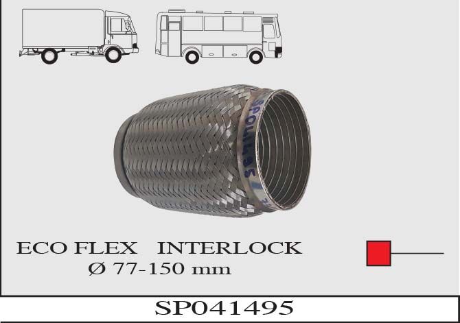 Egzoz Spirali Interlock Ø77X150 MM