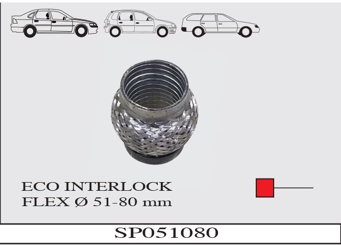 Egzoz Spirali Interlock Ø51X80 MM