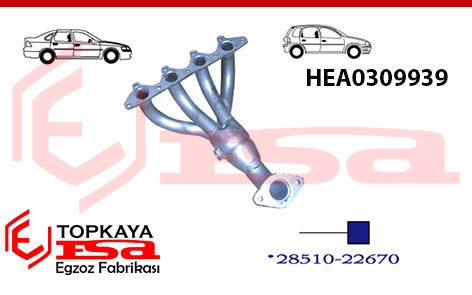 Hyundai Accent Headers 1.3 Eski Model