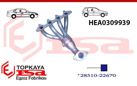 Hyundai Accent Headers 1.3 Eski Model