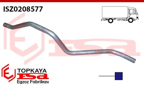 Isuzu NKR Wide Kamyonet Çıkış Borusu Flanşsız Yeni Model
