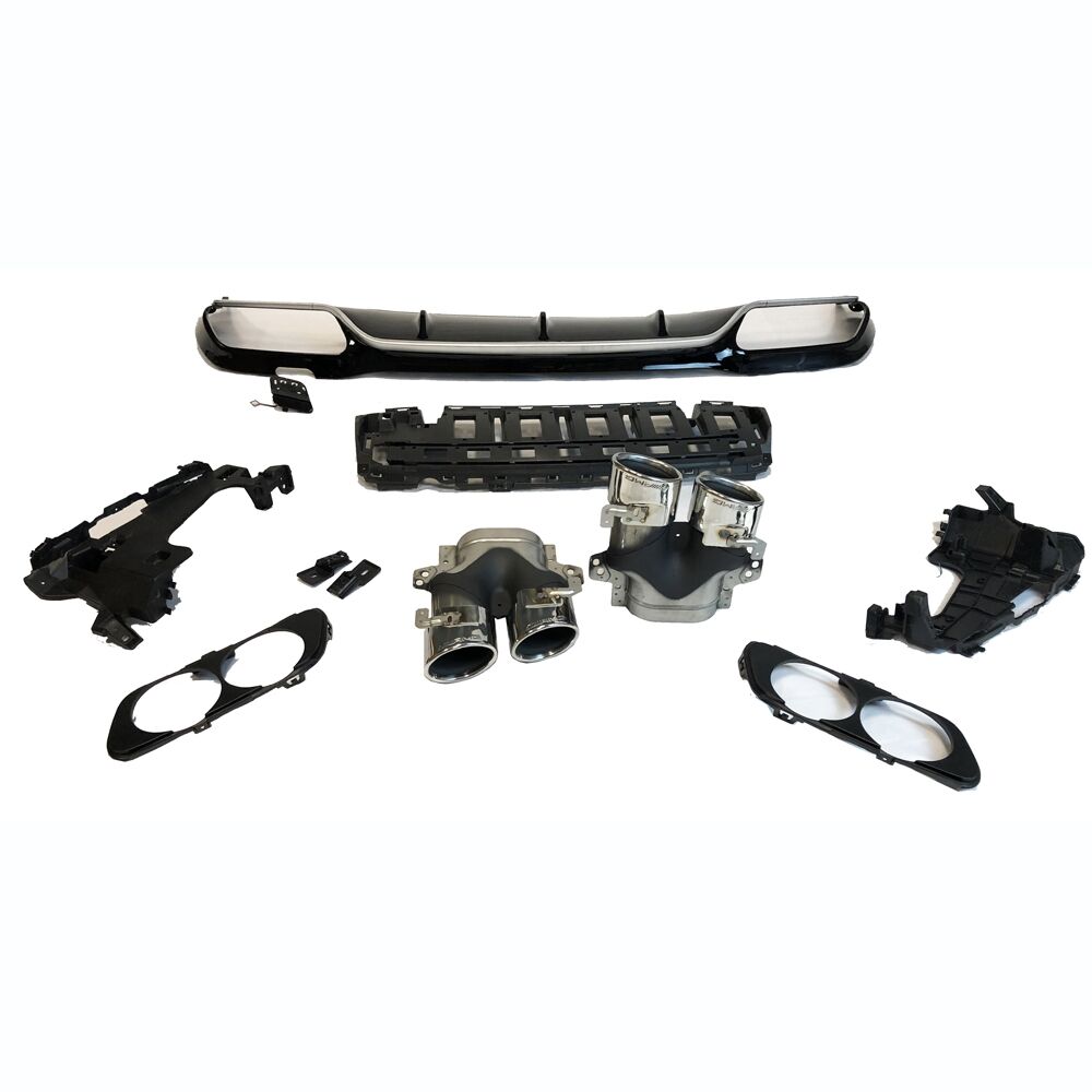 W213 DİFÜZÖR GRİ ÇITA / KROM EGSOZ E53