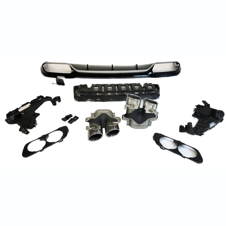 W213 DİFÜZÖR GRİ ÇITA / KROM EGSOZ E53