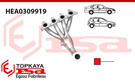 Hyundai Accent 1.5 / Hyundai Elantra 1.6 Headers 2001 >..