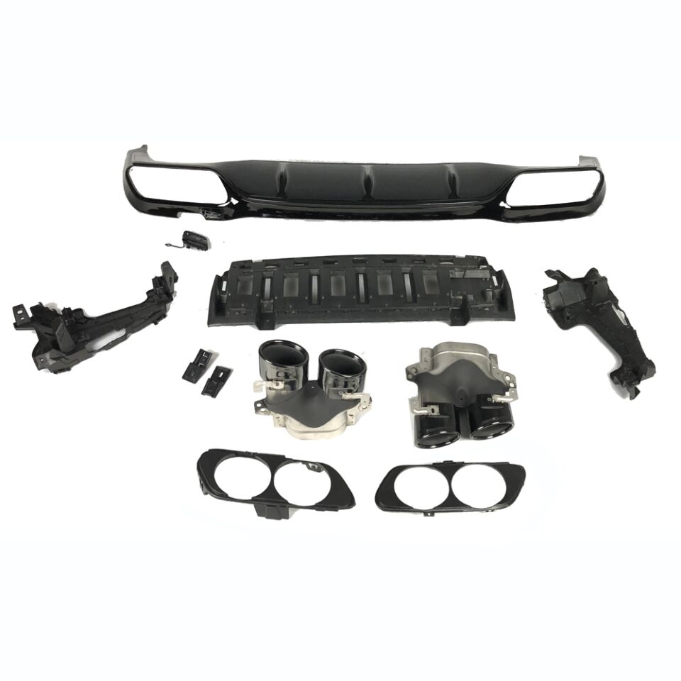 W213 DİFÜZÖR SİYAH ÇITA / SİYAH EGSOZ E53