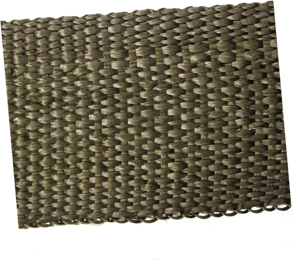 Titanyum Egzoz Sargı Bezi 10 Mt Yüksek Isı Koruma Özel Çırtlarıyla Birlikte Genişlik 5 CM