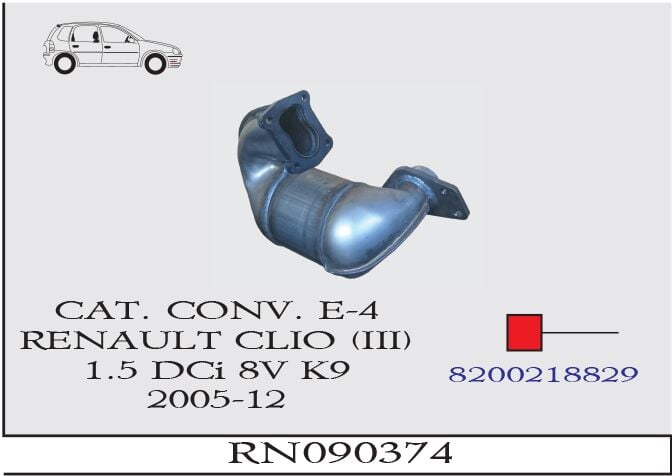 Renault Clio 3 1.5 Dci 8V Katalitik Konverter Eu-4 2005-12