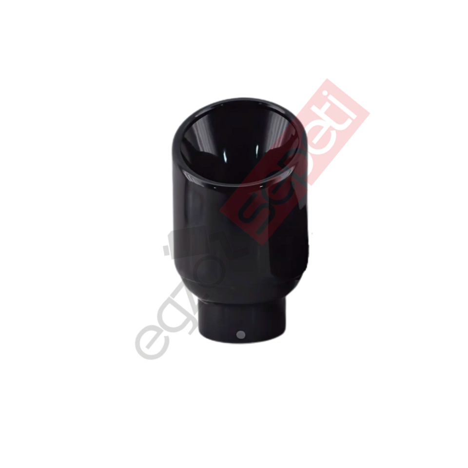 Krom Füme Egzoz Sol Takım Ucu 304 Kalite Yuvarlak Çap Ölçüsü 90X102mm