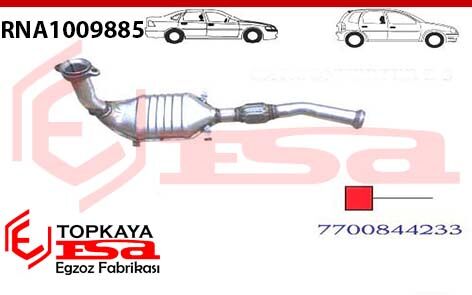 Dacia Solenza Euro 4 Sprialli Katalitik Konverter