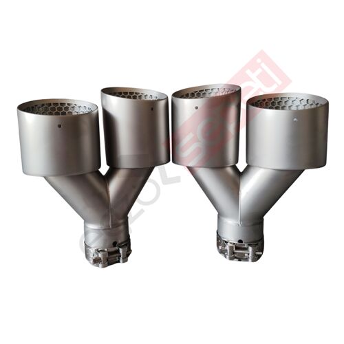 Akrapoviç Karbon Beyaz Egzoz Ucu 90 MM Takım Sag Ve Sol Gerçek Karbon Malzeme İthal Ürün