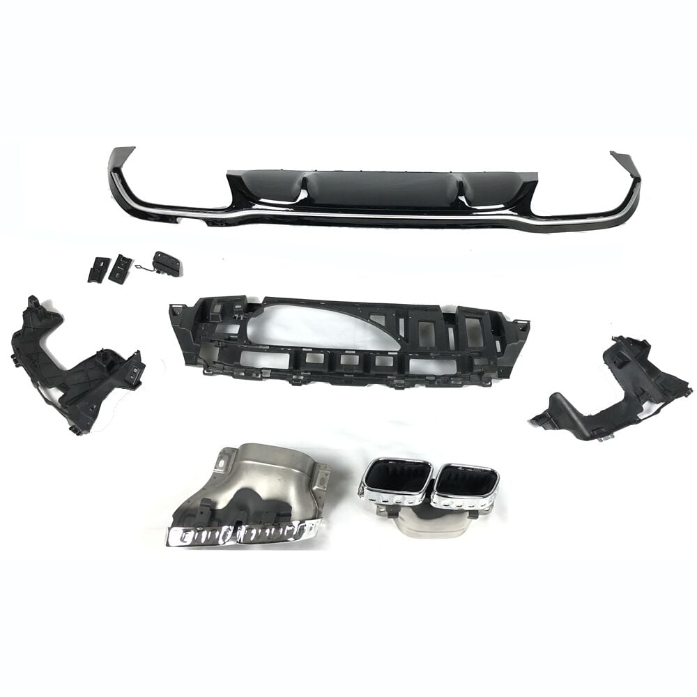 W213 DİFÜZÖR GRİ ÇITA / KROM EGSOZ E63 FACELIFT