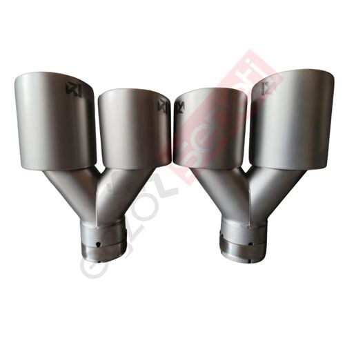 Akrapoviç Karbon Beyaz Egzoz Ucu 90 MM Takım Sag Ve Sol Gerçek Karbon Malzeme İthal Ürün
