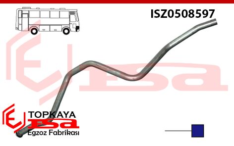 Isuzu Otobüs 4.3 Çıkış Borusu Flanşlı 1992 > 1997