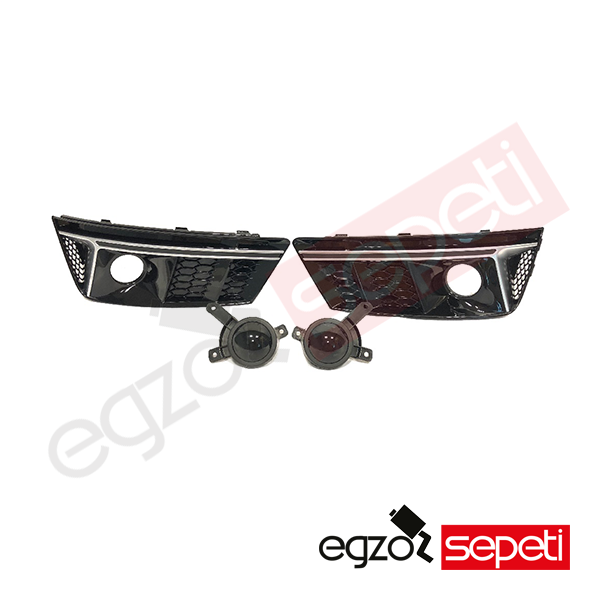 Audi A4 Sis Çerçevesi Krom/Siyah Rs 2016-2019