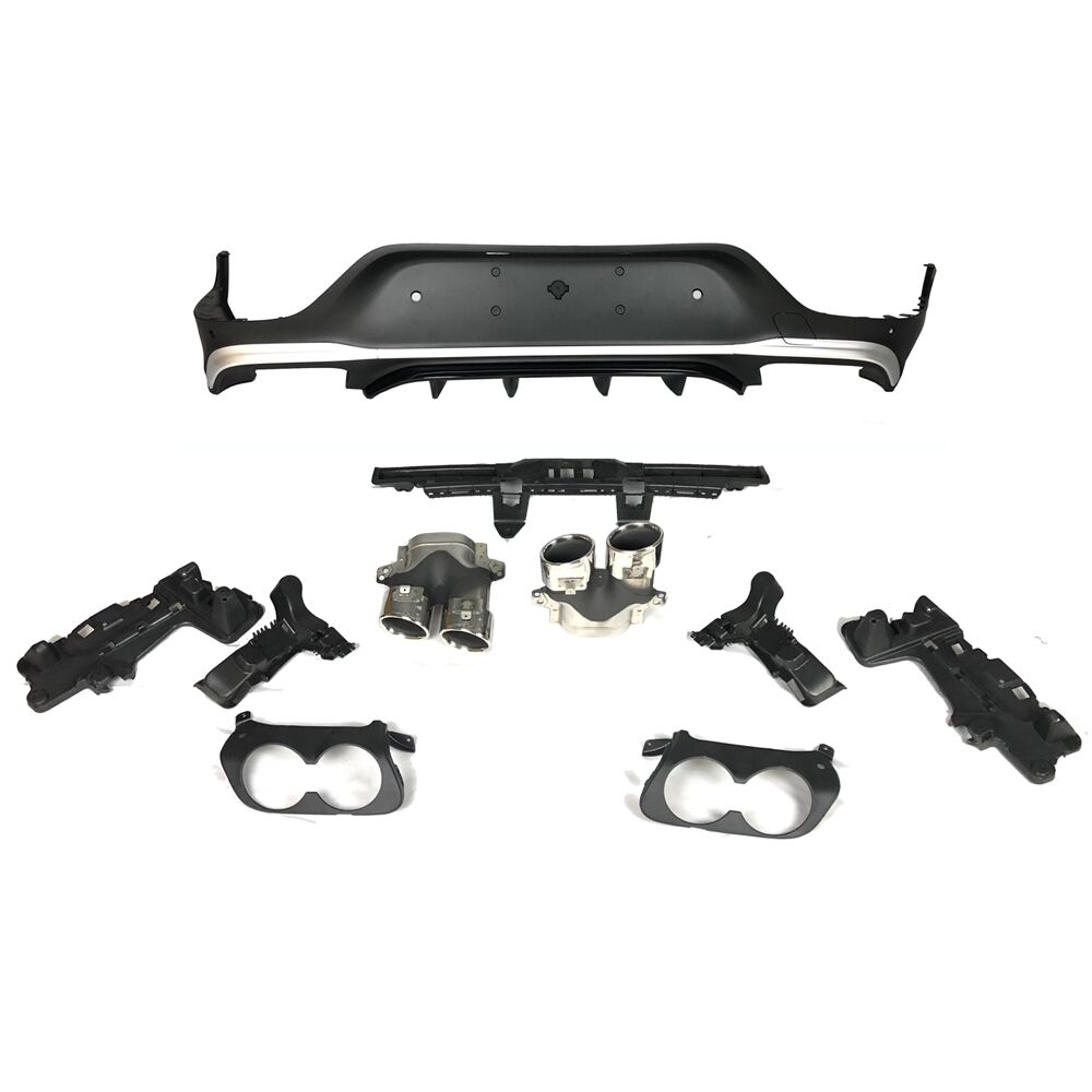 W253 DİFÜZÖR GLC43 KROM ÇITA / KROM EGSOZ FACELIFT COUPE