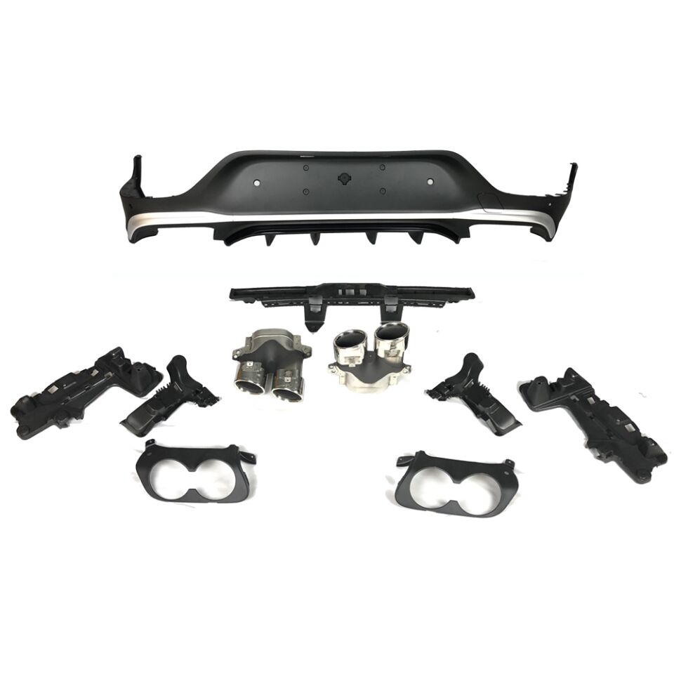 W253 DİFÜZÖR GLC43 KROM ÇITA / KROM EGSOZ FACELIFT COUPE