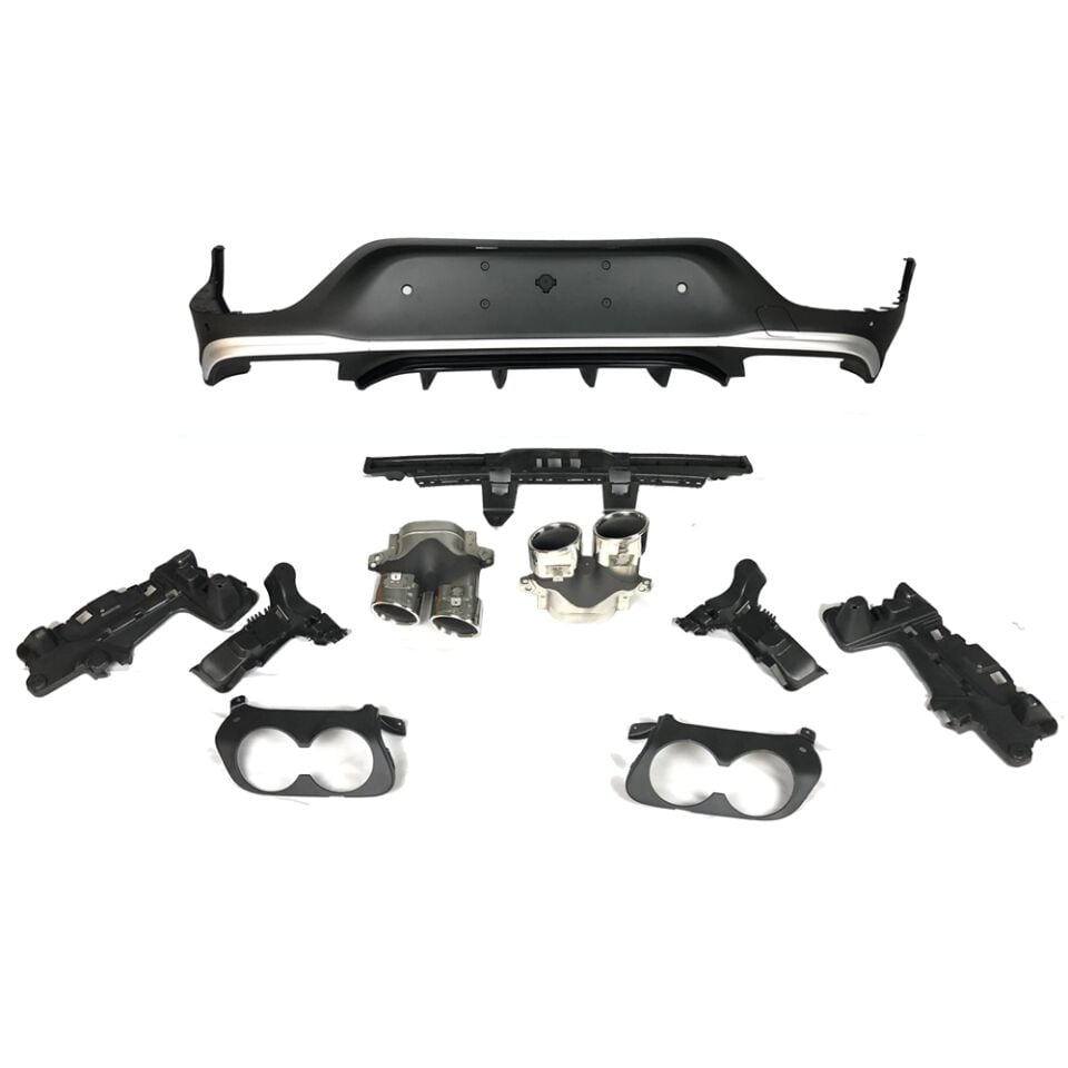 W253 DİFÜZÖR GLC43 KROM ÇITA / KROM EGSOZ FACELIFT COUPE