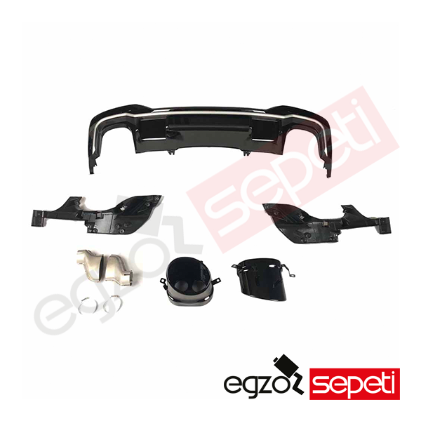 Audi A4 Difüzör+Egsoz Seti Rs 4D 2019-2022