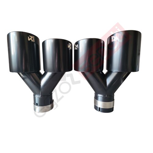 Akrapoviç Karbon Siyah Egzoz Ucu 90 MM Takım Sag Ve Sol Gerçek Karbon Malzeme İthal Ürün