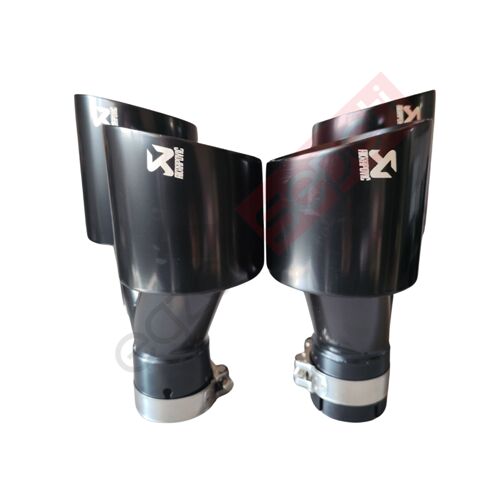 Akrapoviç Karbon Siyah Egzoz Ucu 90 MM Takım Sag Ve Sol Gerçek Karbon Malzeme İthal Ürün