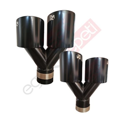 Akrapoviç Karbon Siyah Egzoz Ucu 90 MM Takım Sag Ve Sol Gerçek Karbon Malzeme İthal Ürün