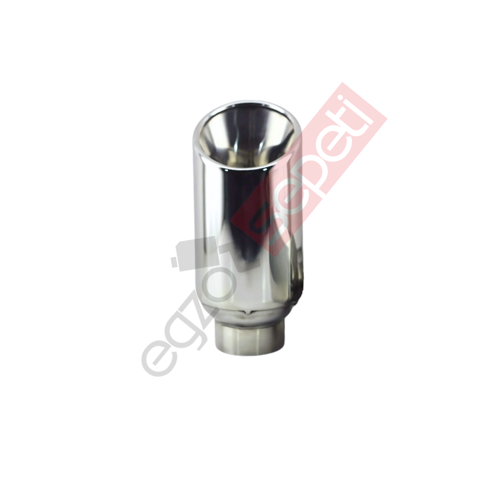 Krom Egzoz Ucu Sol Taraf 304 Kalite Yuvarlak Çap Ölçüsü 90X160 mm