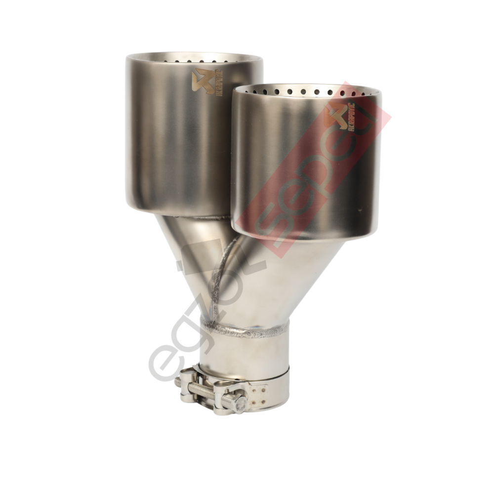 Akrapoviç Egzoz Ucu 100 MM Krom Çiftli Sol İthal Ürün