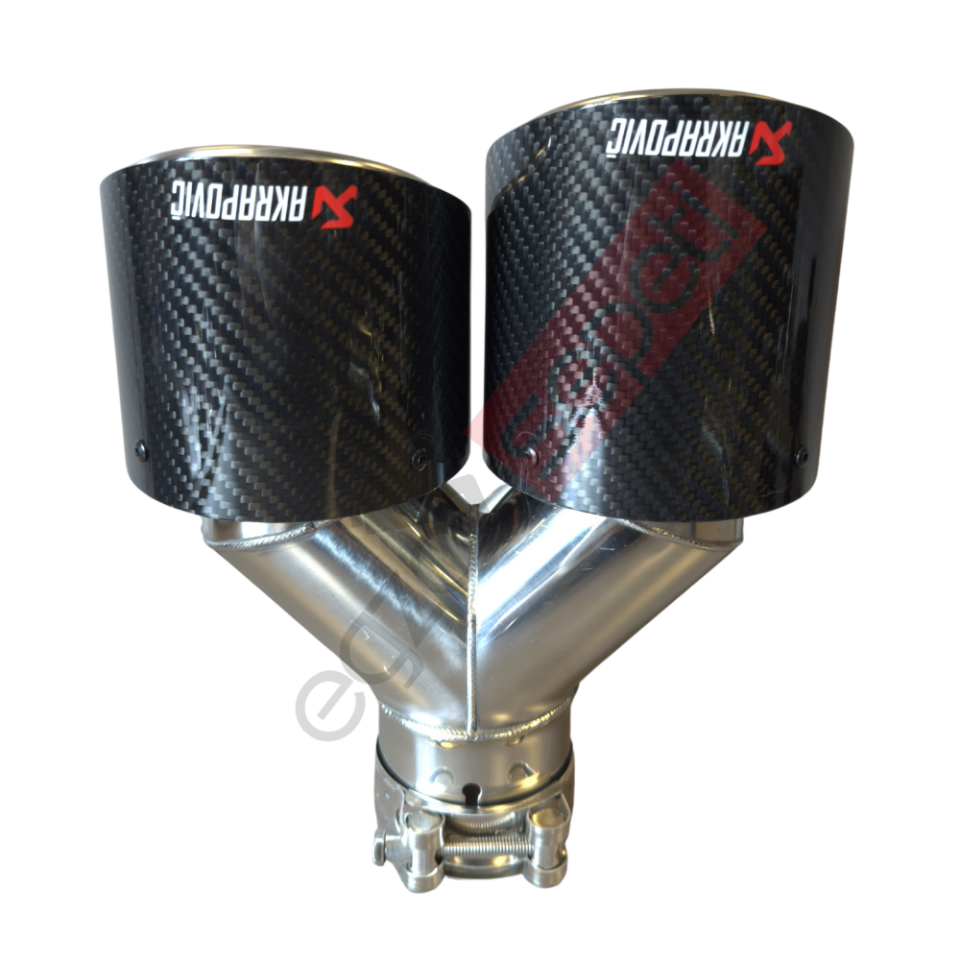 Akrapoviç Krom Dudaklı 100 MM Parlak Sag Gerçek Karbon Malzeme İthal Ürün