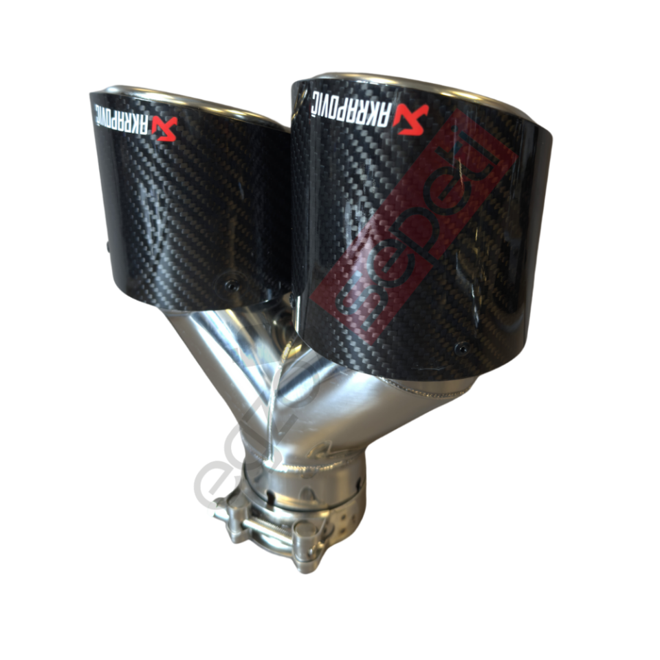 Akrapoviç Krom Dudaklı 100 MM Parlak Sag Gerçek Karbon Malzeme İthal Ürün