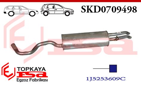 Seat Teledo Arka Susturucu Borulu 1.6İ / 1.9 Sdi 1997 > ...