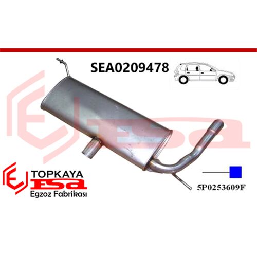Seat Leon 1.6İ 16V Arka Susturucu Borulu 2005 > 2006