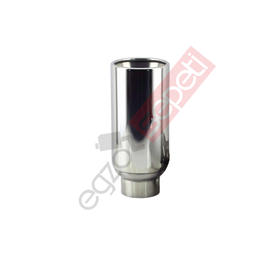 Krom Egzoz Ucu Sol Taraf 304 Kalite Yuvarlak Çap Ölçüsü 90X160 mm