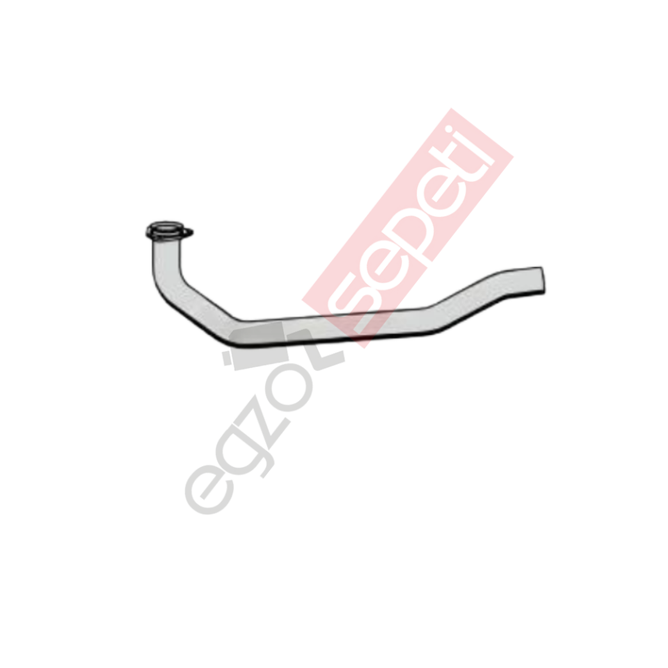 Renault Midlum Boru, Egzoz Ön, E3, 5010528166 Renault Midlum Ø88,9 Alusi,