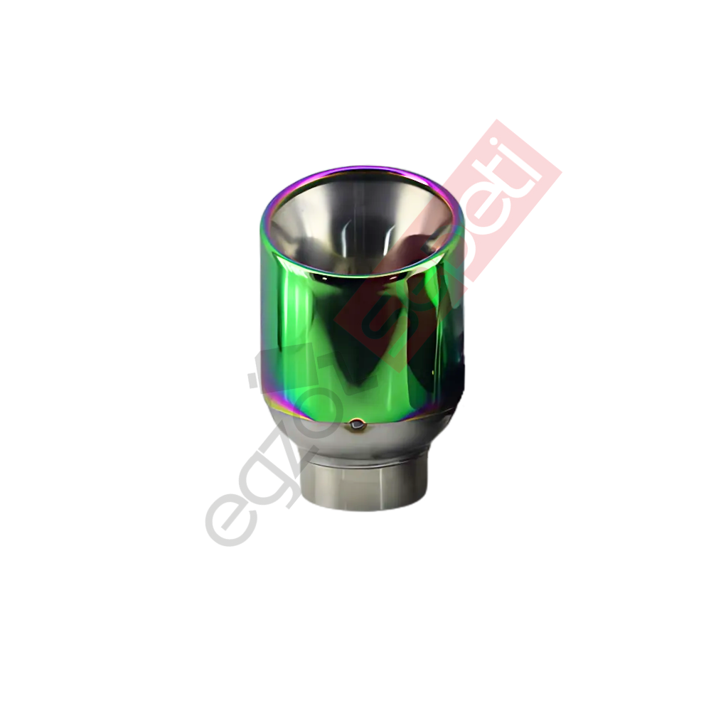 Krom Egzoz Ucu Sol Taraf 304 Kalite Yuvarlak Çap Ölçüsü 100X120 mm