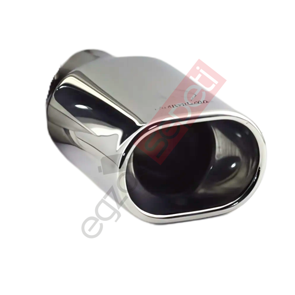 Krom Egzoz Ucu 304 Kalite Dikdörtgen Çap Ölçüsü 6X9 Cm