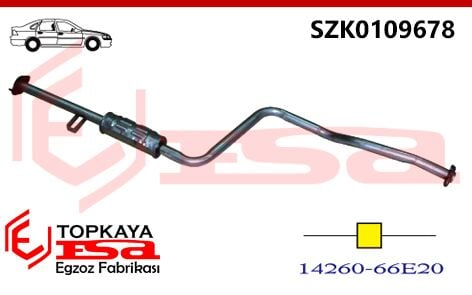 Suzuki Swift 1.3 / 1.3İ 8V Orta Susturucu Borulu Sedan 1989 > 2000