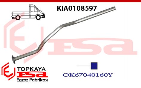 Kia Ceres 2.2 Çıkış Borusu 1992 > 1997