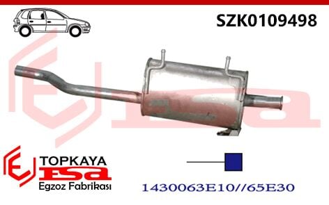 Suzuki Swift Arka Susturucu Borulu 1.3İ 1989 > 2001