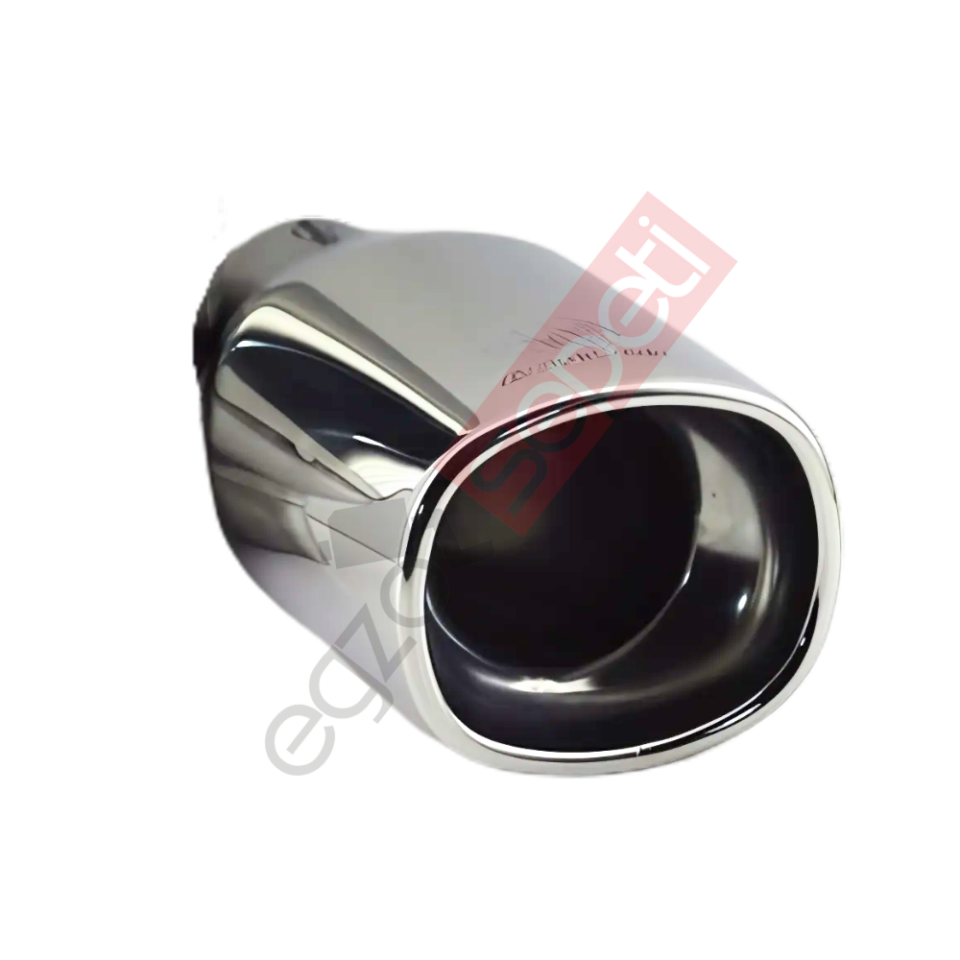 Krom Egzoz Ucu 304 Kalite Dikdörtgen Çap Ölçüsü 8X9 Cm